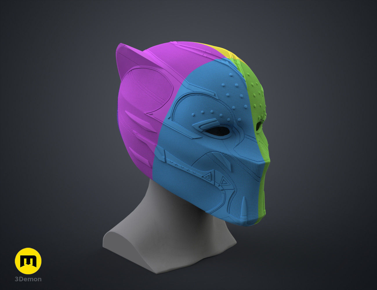 Queen Shuri Helmet - Black Panther Wakanda Forever 3D print model_7