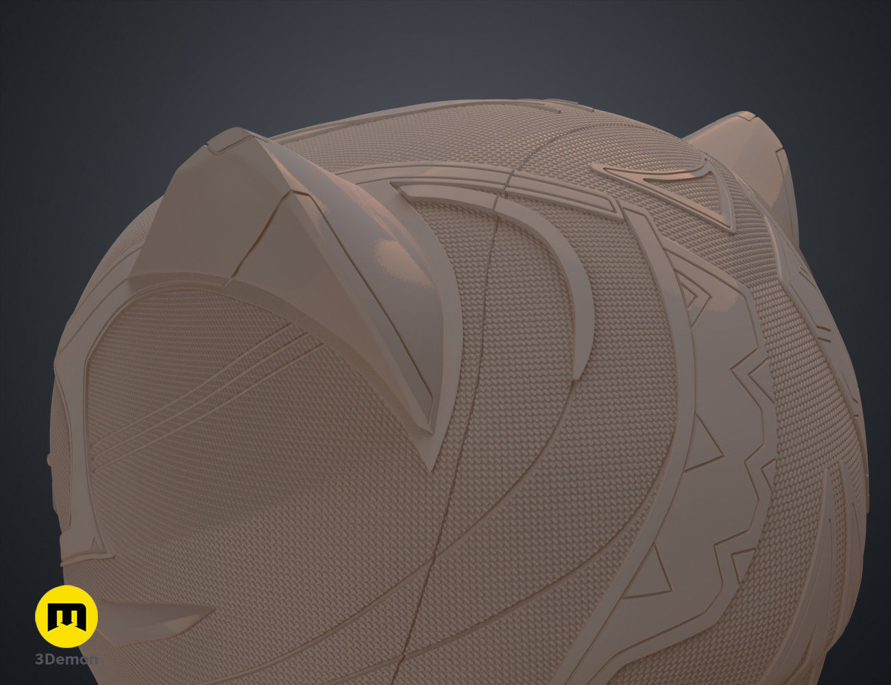 Queen Shuri Helmet - Black Panther Wakanda Forever 3D print model_17