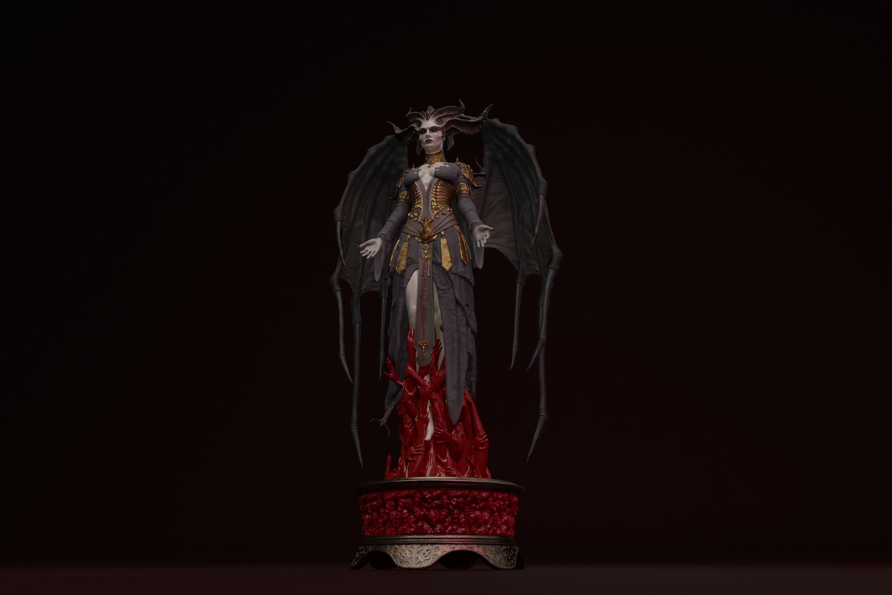 Lilith - Daughter of Hatred 3D model 3D printable | CGTrader