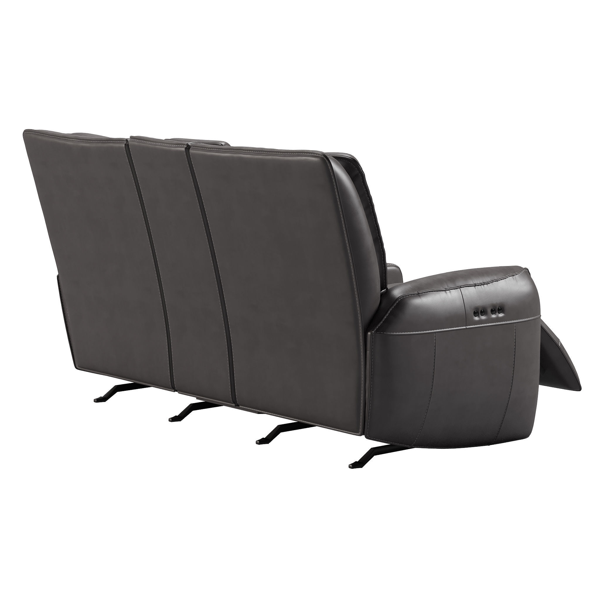 Knife Edge Power Reclining Loveseat open 3D model_5