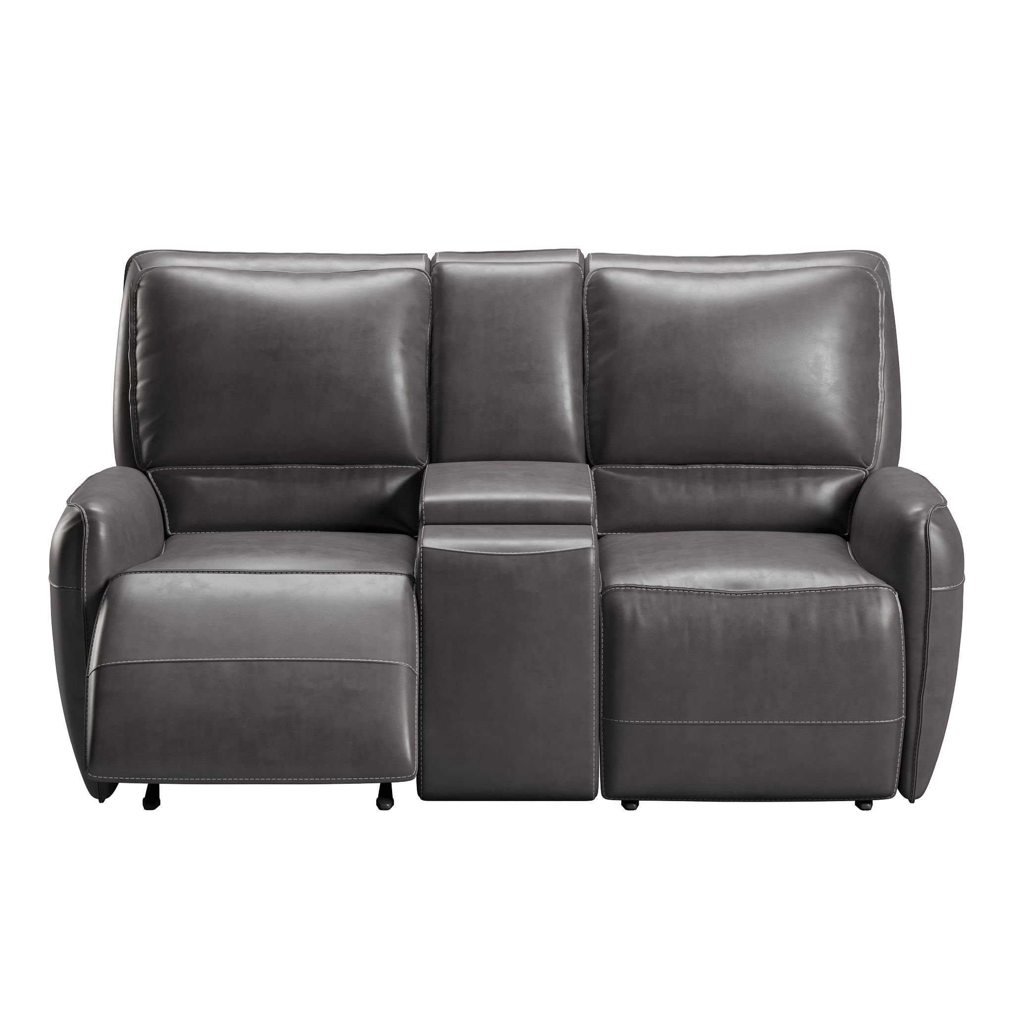 Knife Edge Power Reclining Loveseat open 3D model_1