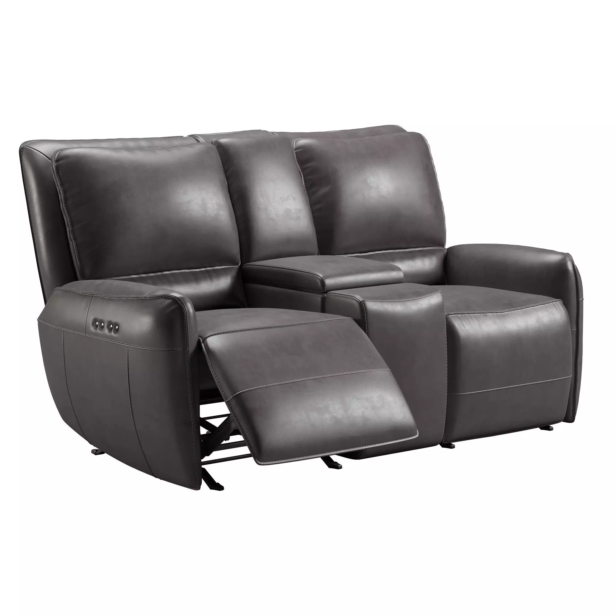 Knife Edge Power Reclining Loveseat open 3D model_0