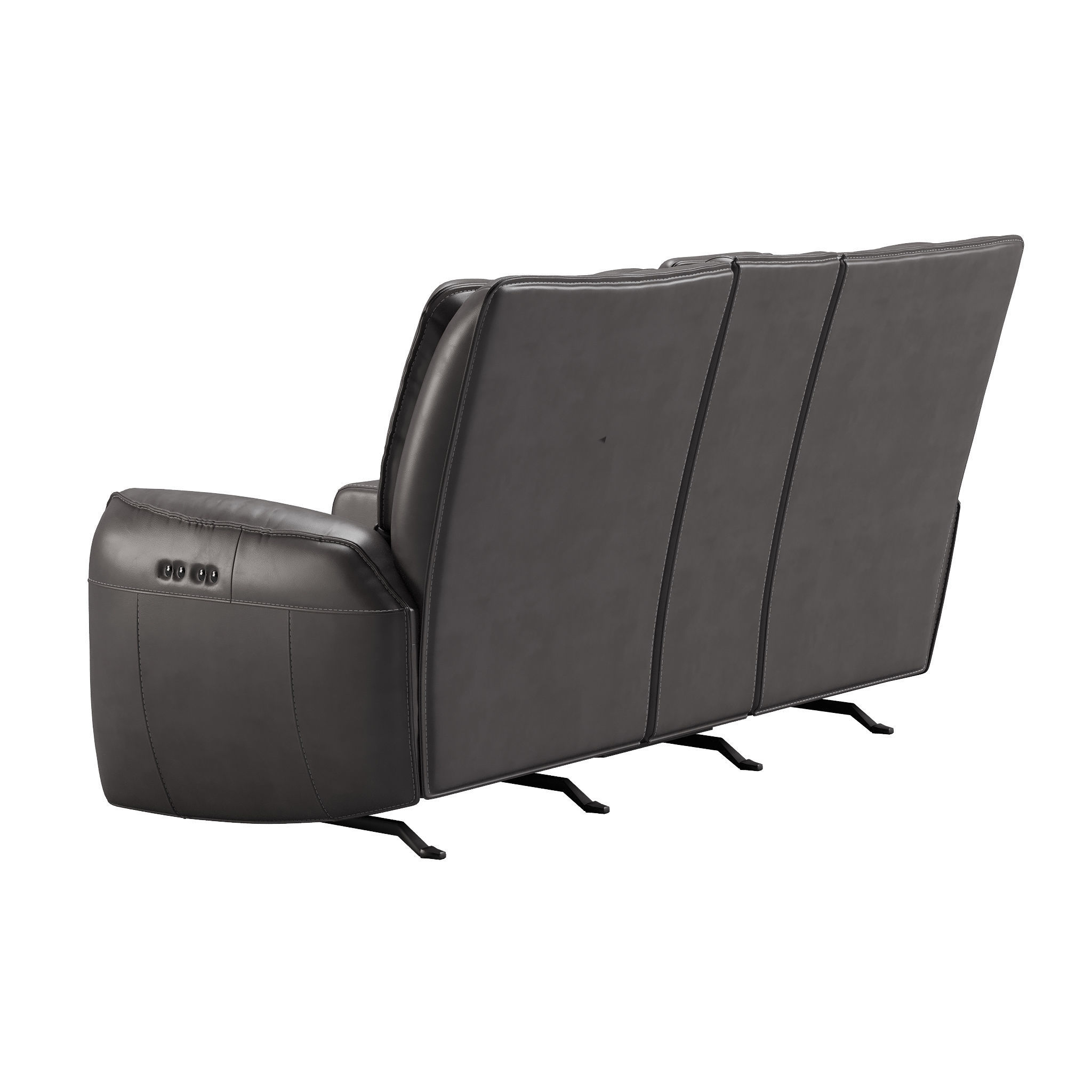 Knife Edge Power Reclining Loveseat open 3D model_4