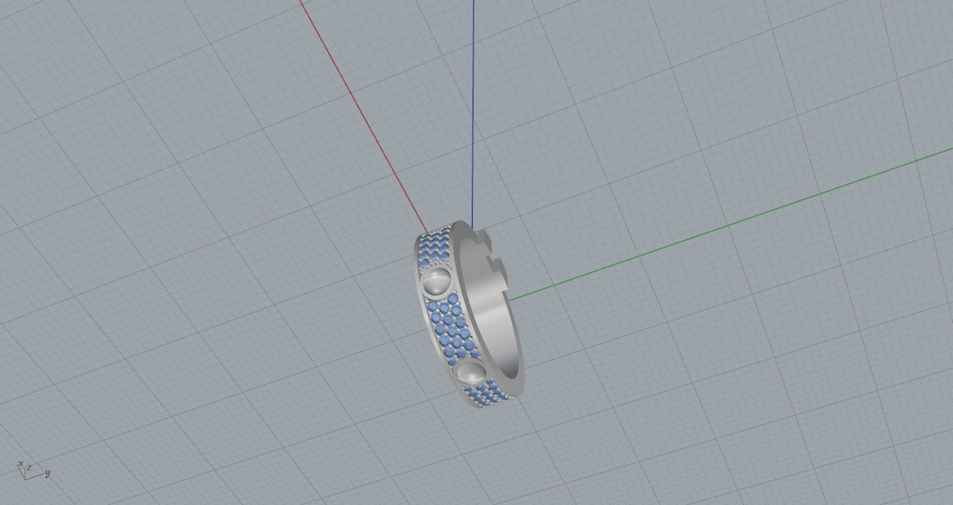 LOUIS VUITTON -Rings  3D print model_8