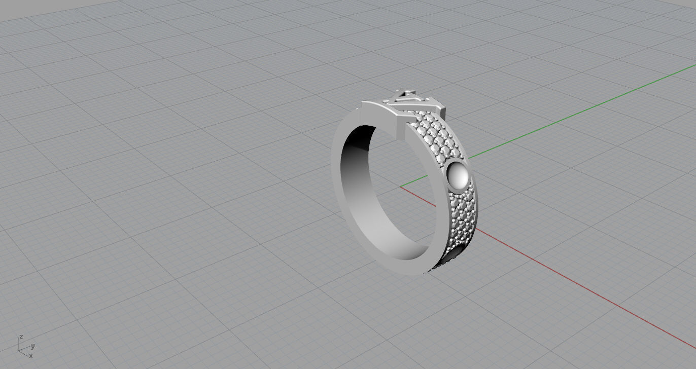 LOUIS VUITTON -Rings  3D print model_11