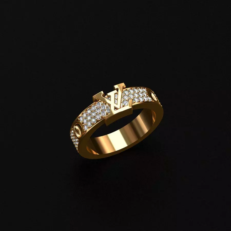 LOUIS VUITTON -Rings  3D print model_0