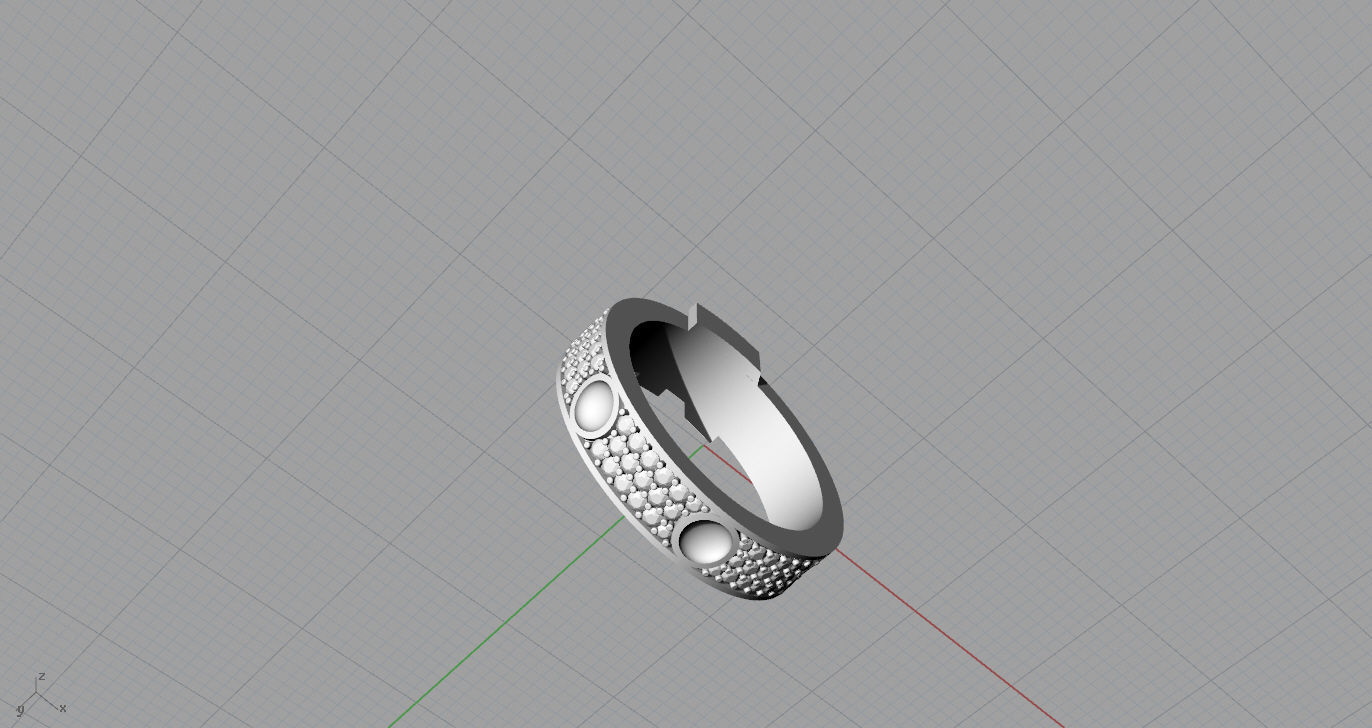 LOUIS VUITTON -Rings  3D print model_13