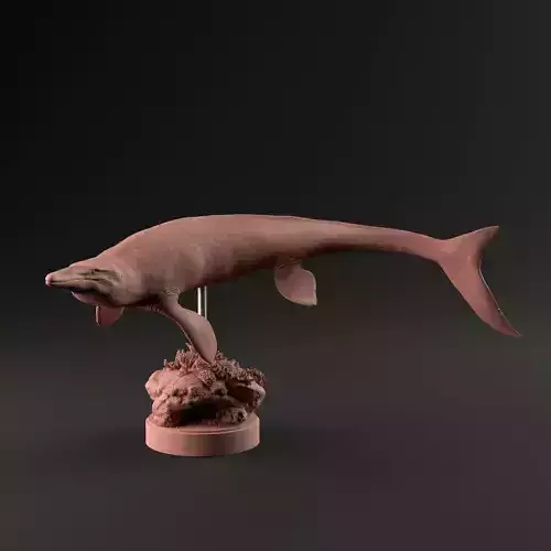 Tylosaurus swimming 1-35 scale pre-supported 3D print model