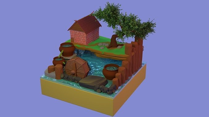 house Low-poly 3D model