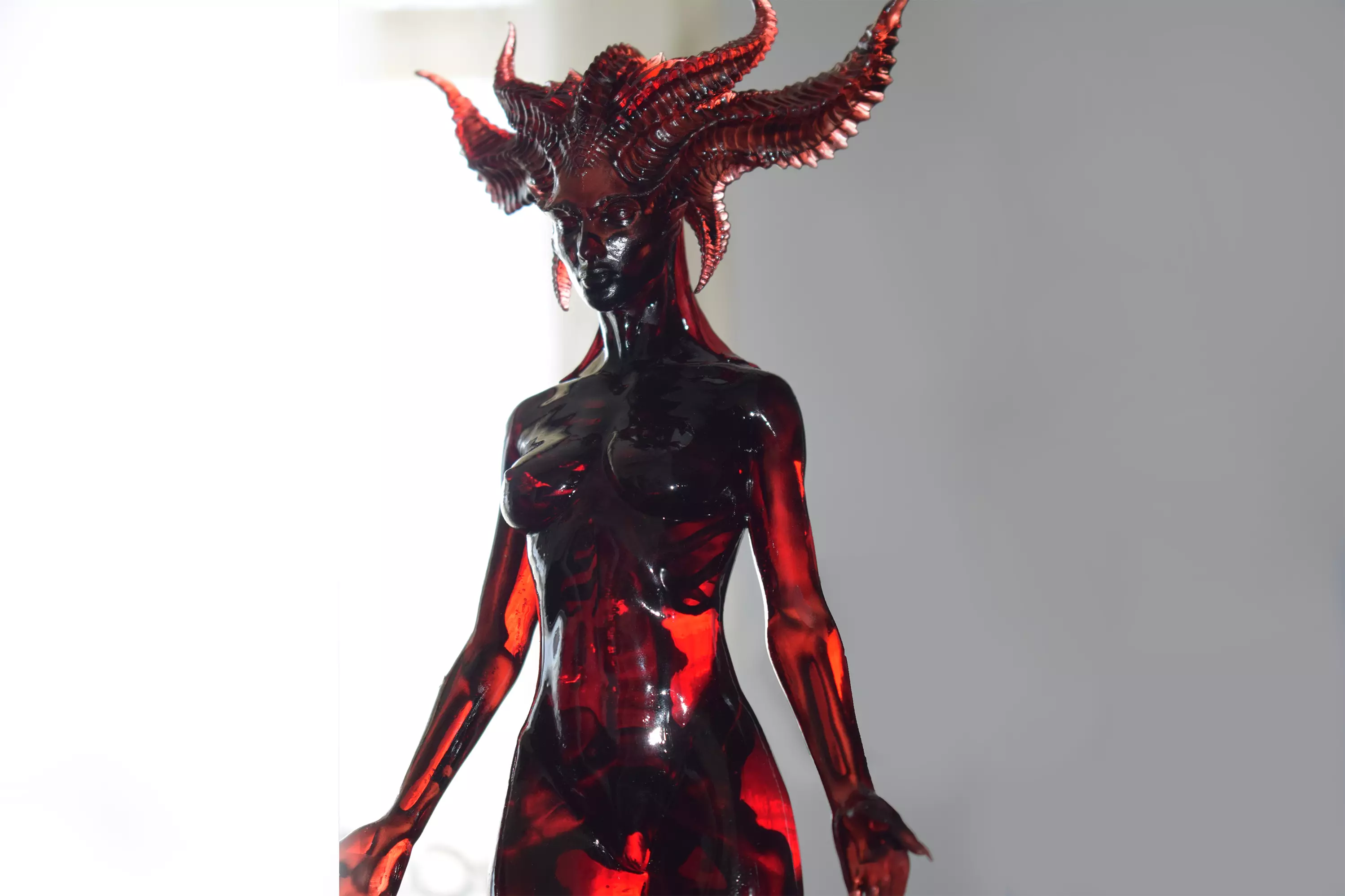 Lilith - Daughter of Hatred Transparent Red Resin version 3D print model