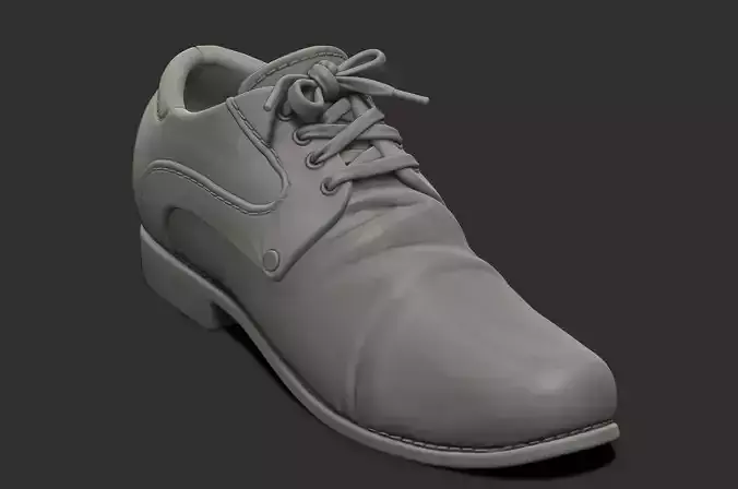  high model retro pointed leather shoes