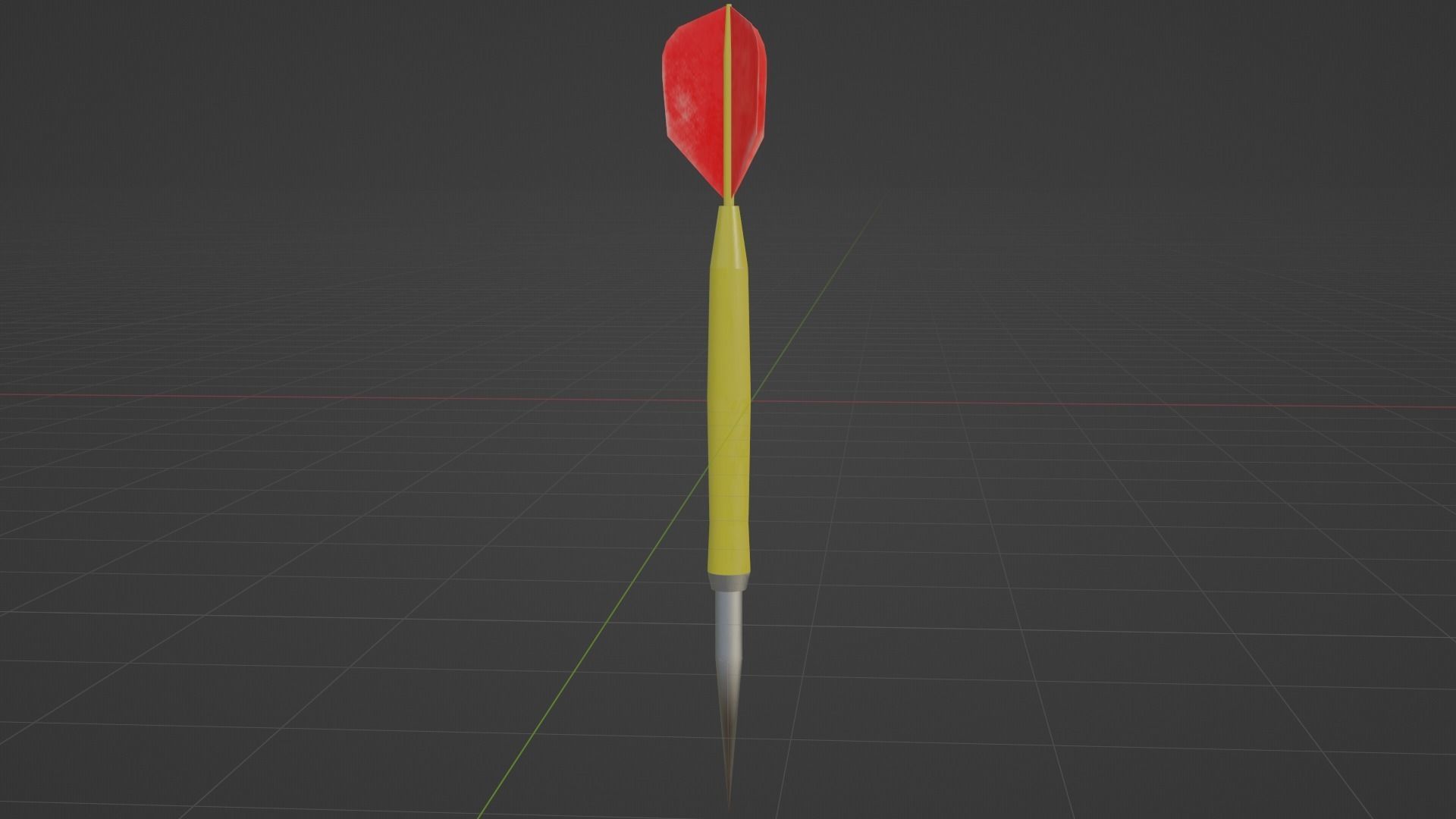 Darts Low-poly 3D model_2