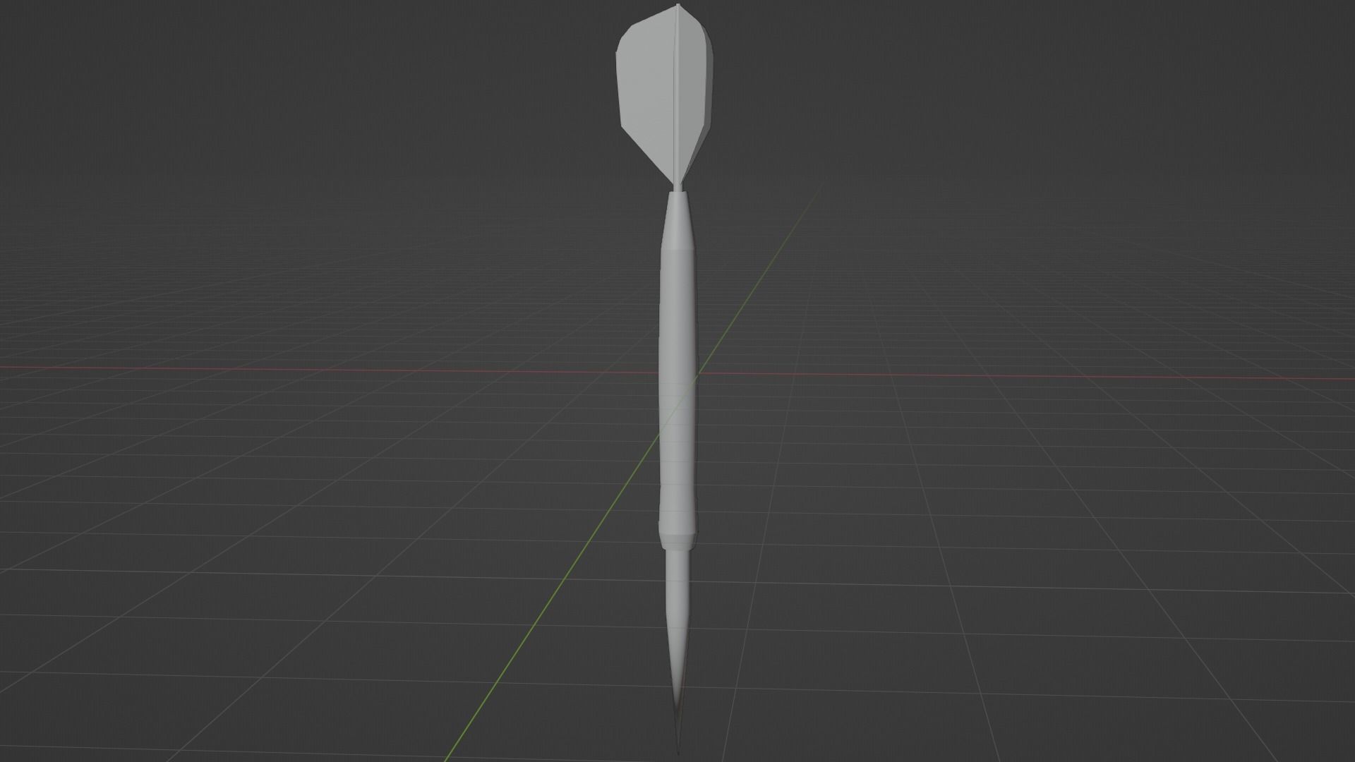 Darts Low-poly 3D model_1