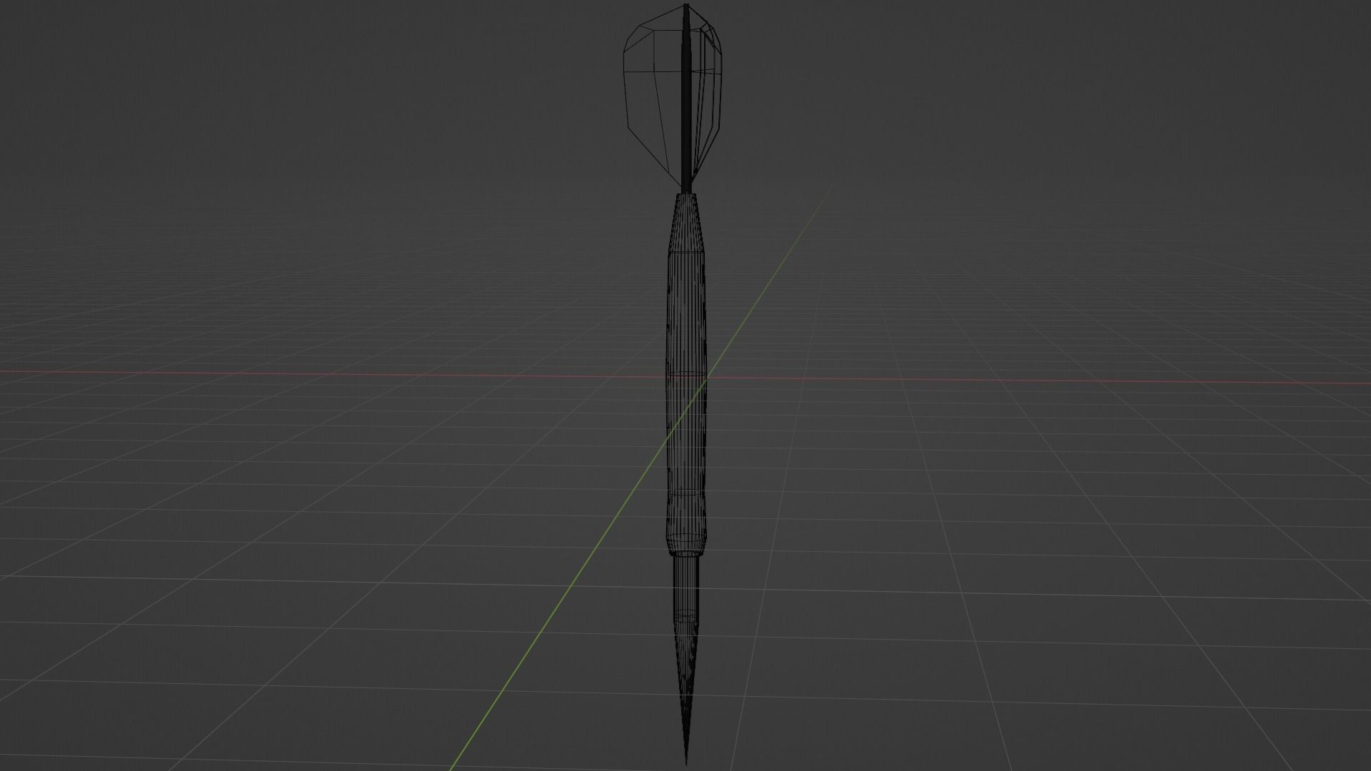Darts Low-poly 3D model_3