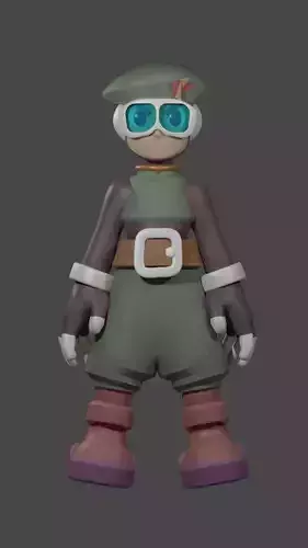 Mega Man Zero Resistance Free 3D model