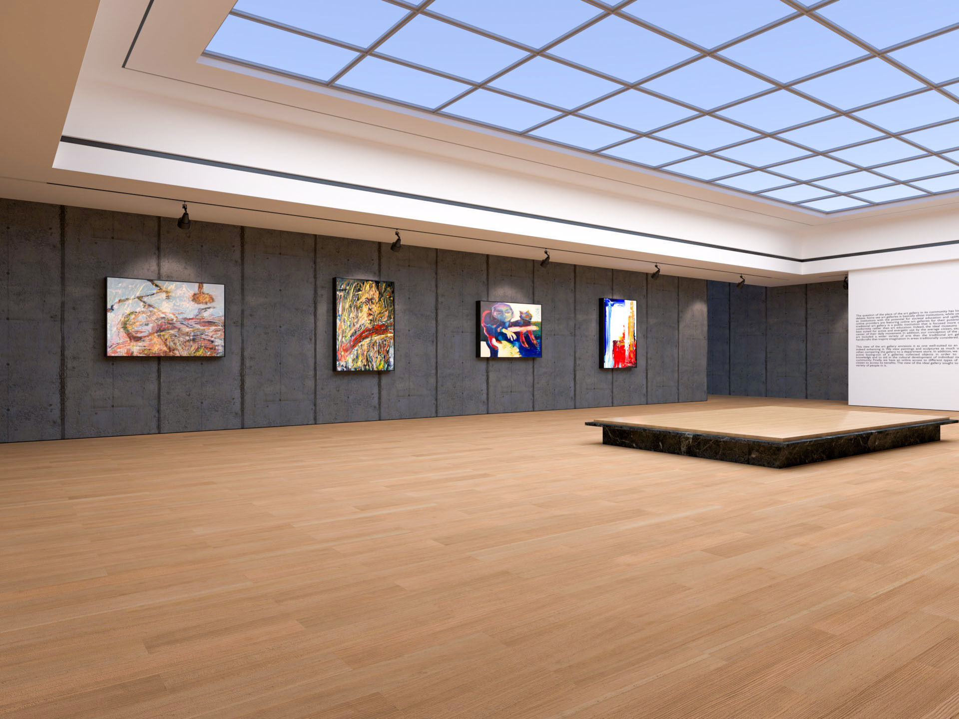 Art Gallery Exhibition 2 3D model_4