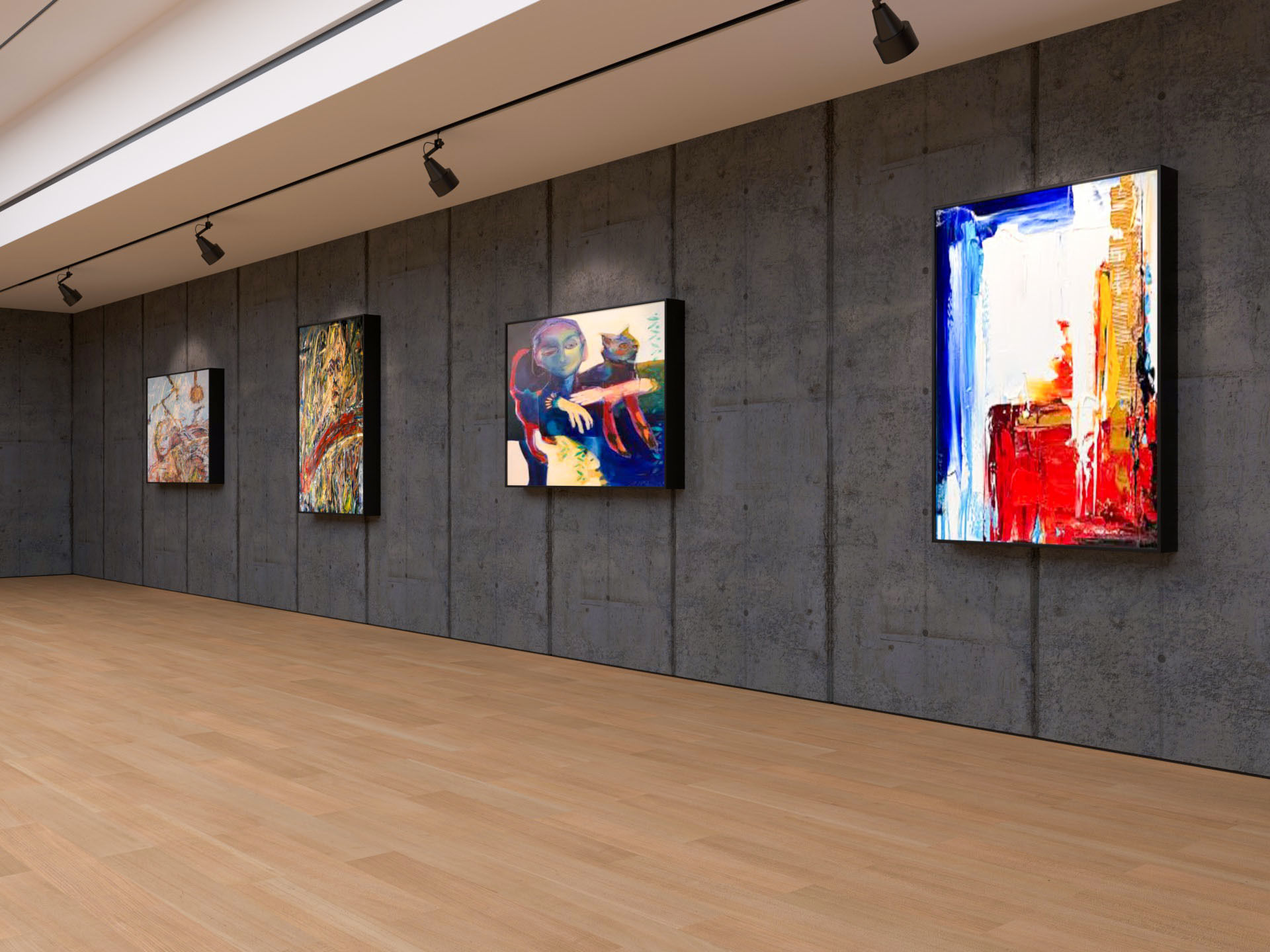 Art Gallery Exhibition 2 3D model_5