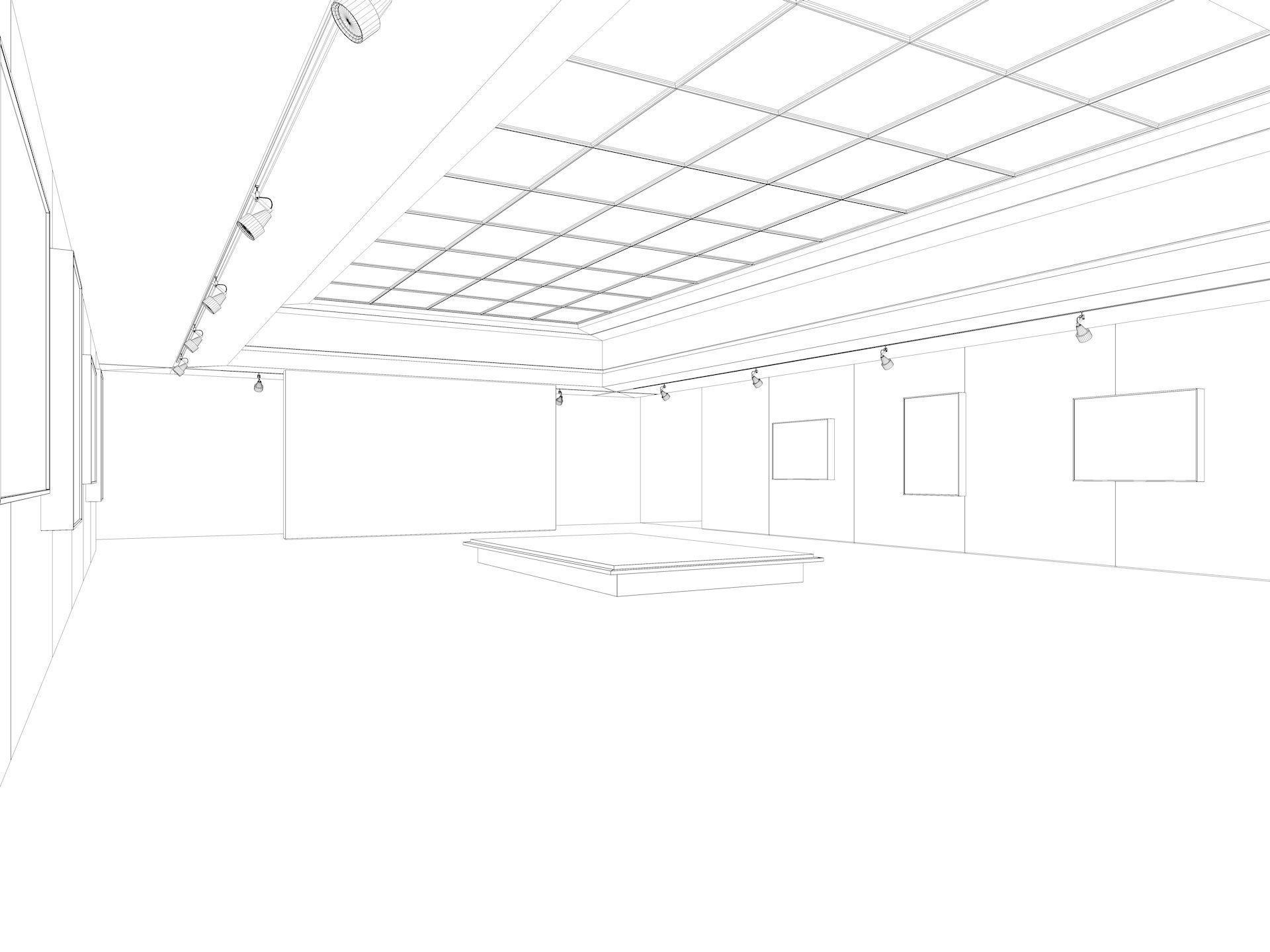 Art Gallery Exhibition 2 3D model_11