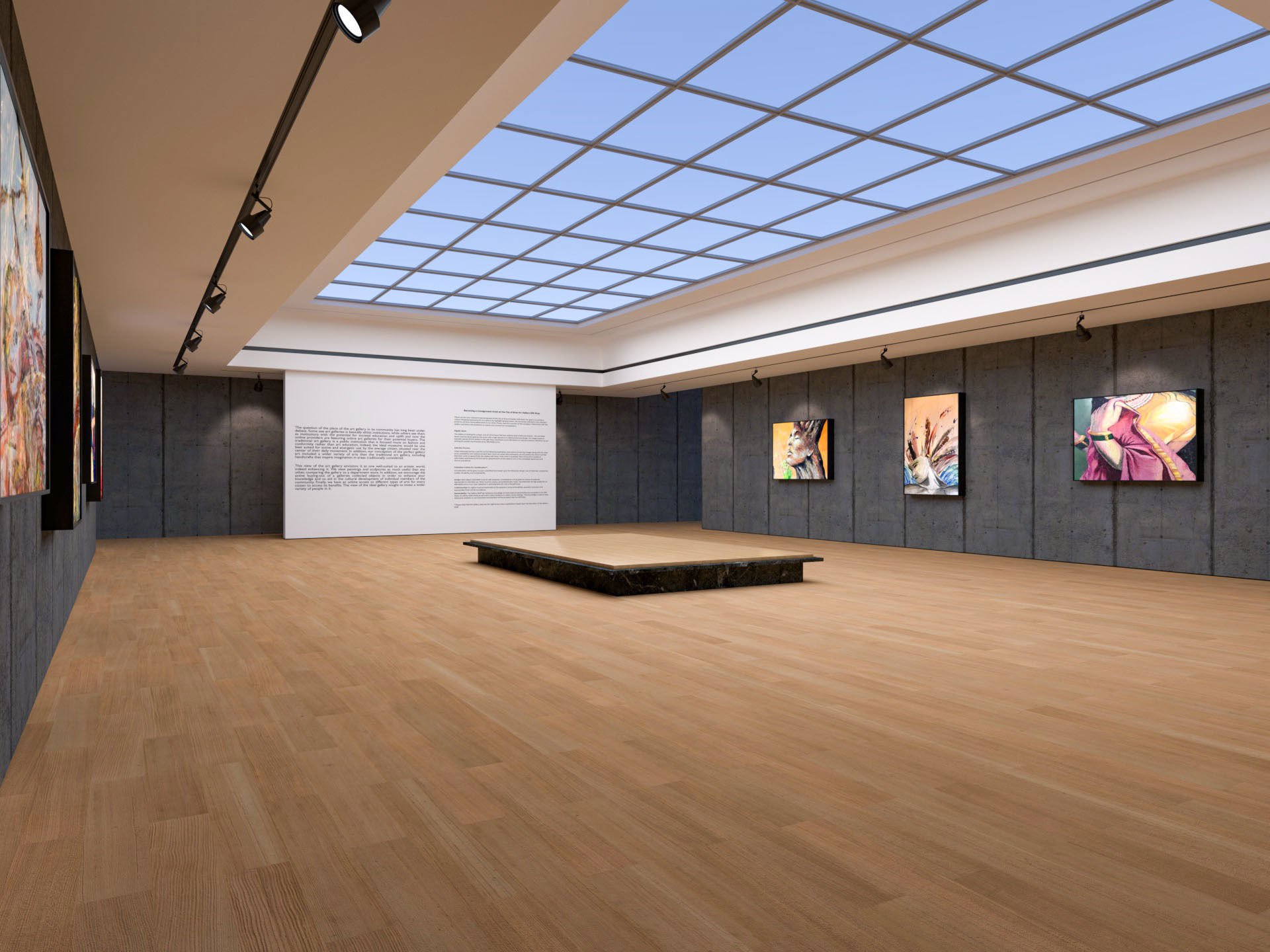 Art Gallery Exhibition 2 3D model | CGTrader