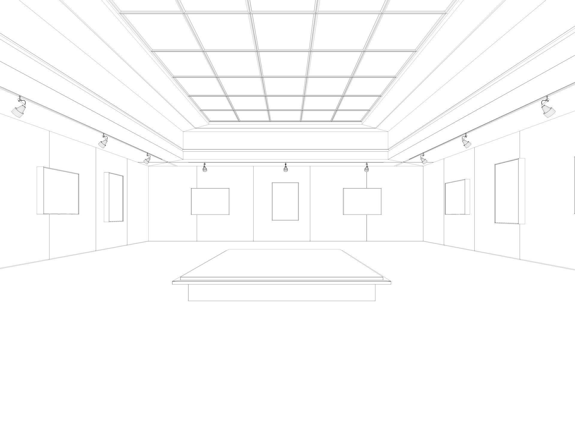 Art Gallery Exhibition 2 3D model_8