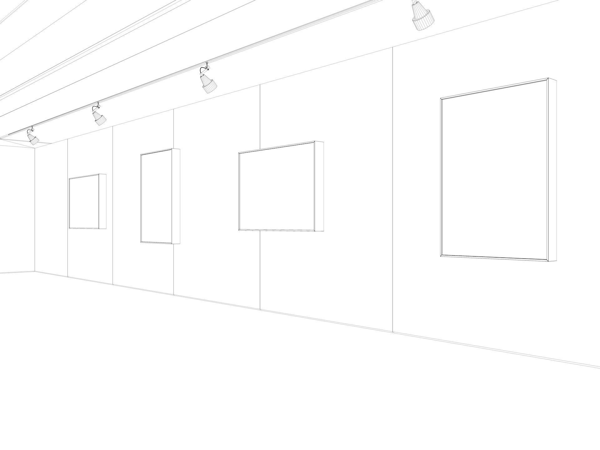 Art Gallery Exhibition 2 3D model_9