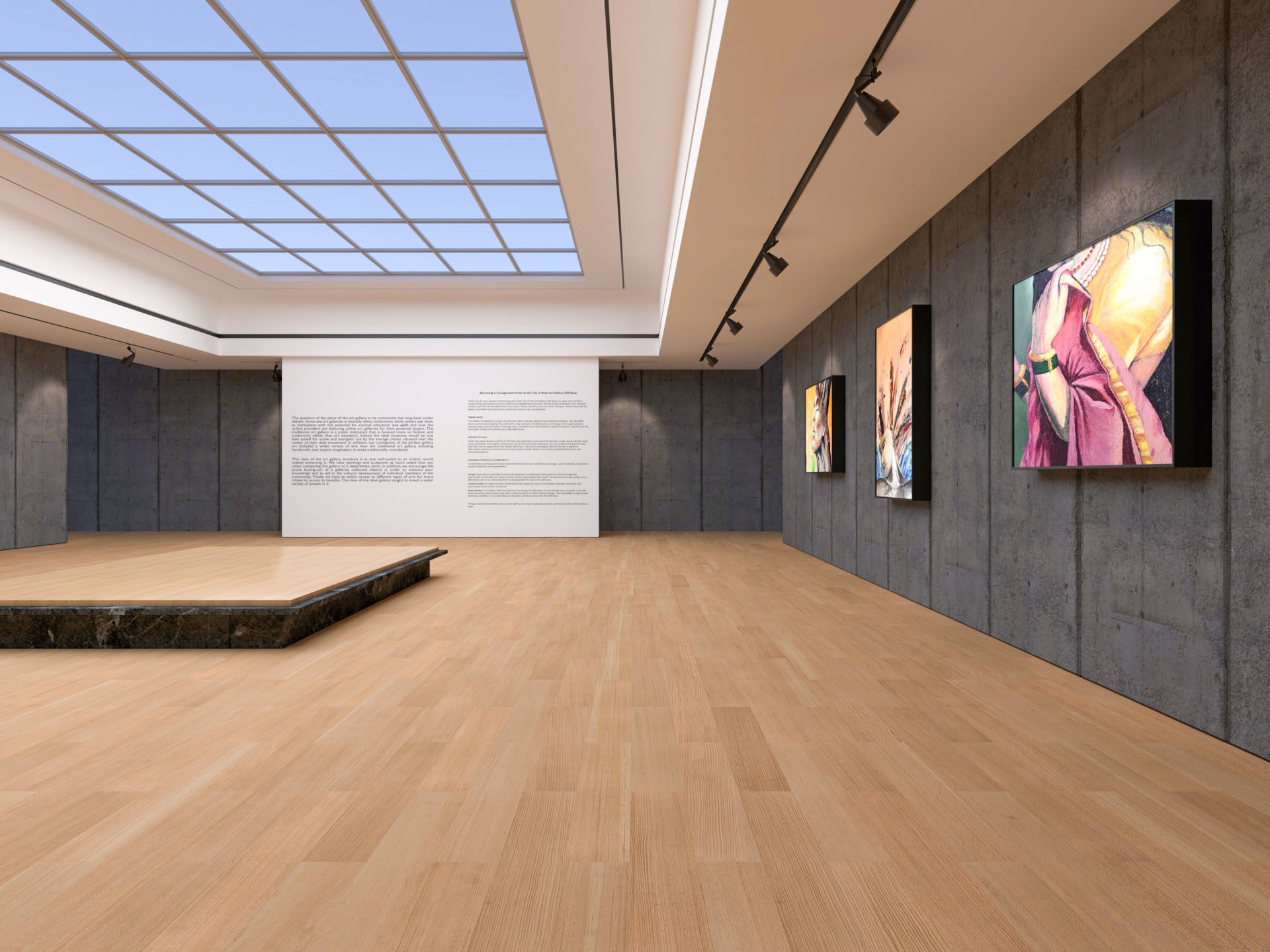 Art Gallery Exhibition 2 3D model_3