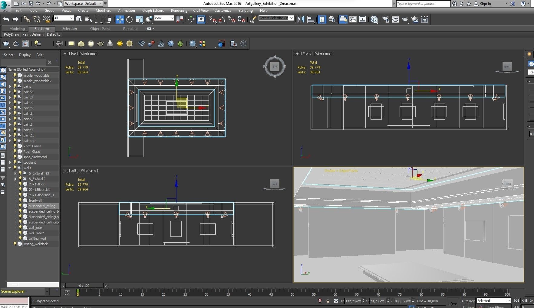 Art Gallery Exhibition 2 3D model_14