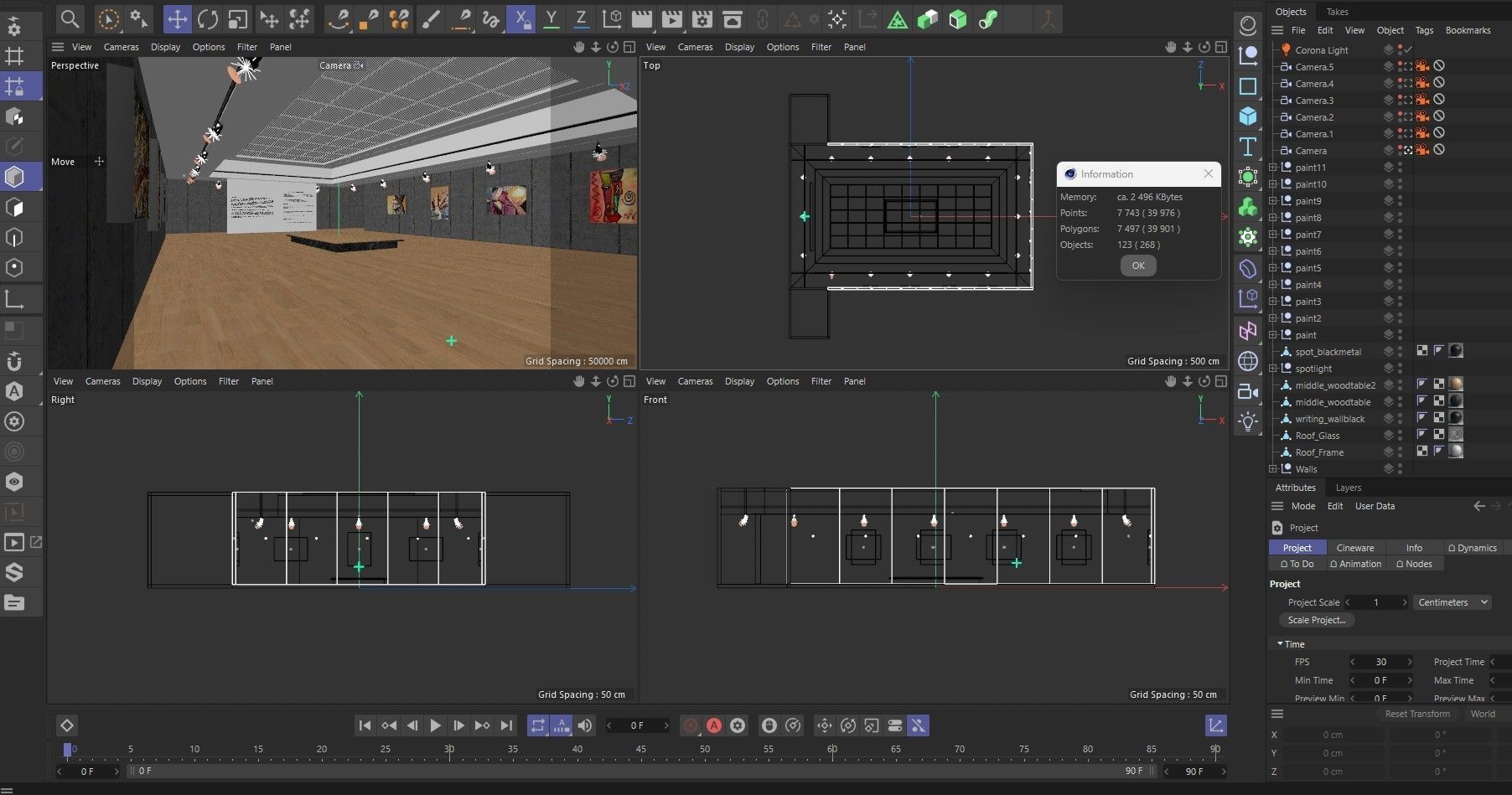 Art Gallery Exhibition 2 3D model_12