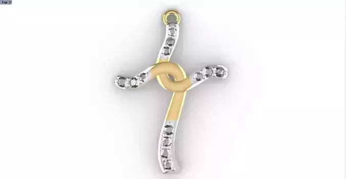 CROSS DIAMOND PENDANT