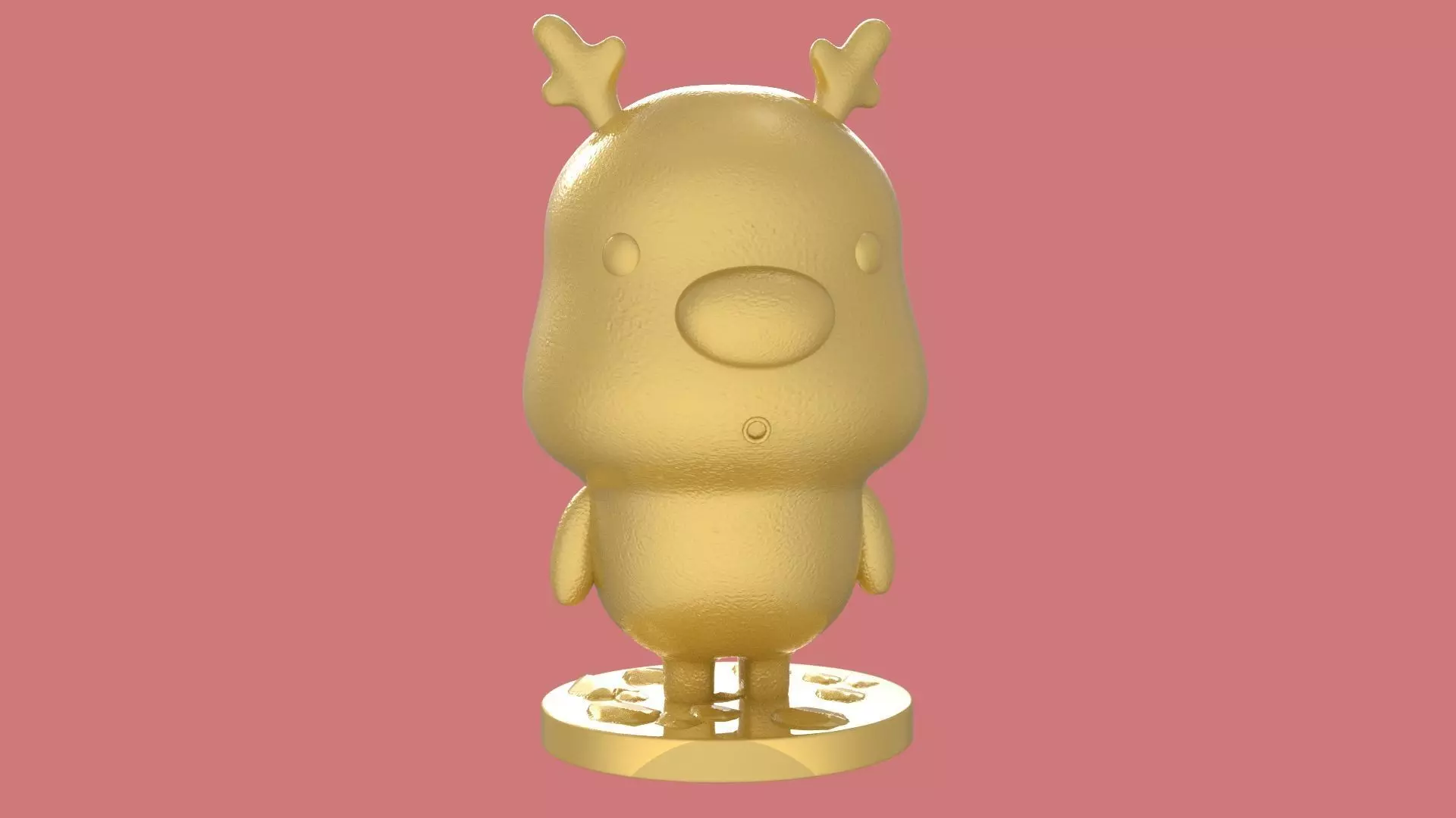 Cute Deer Bust 3D Printing Model 3D print model