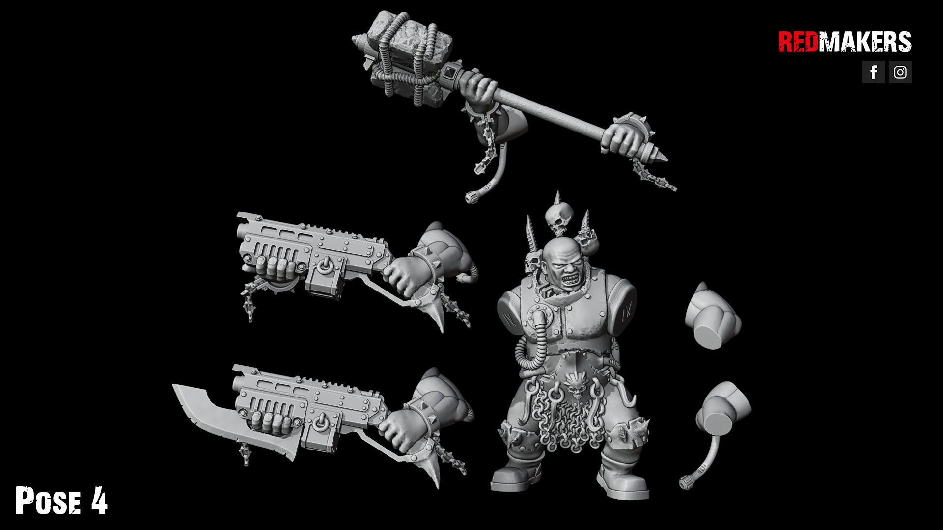 Pack of Abhuman Giants - Heretics 3D print model_61