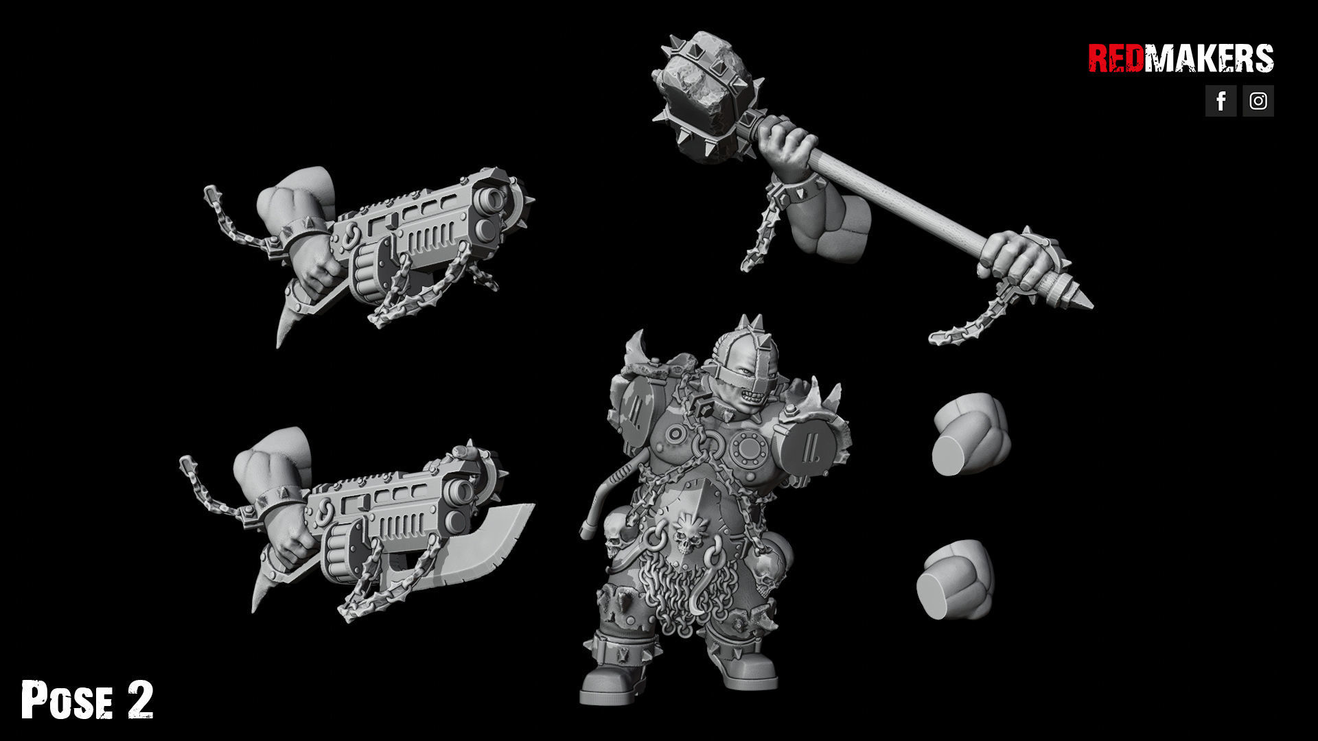 Pack of Abhuman Giants - Heretics 3D print model_55