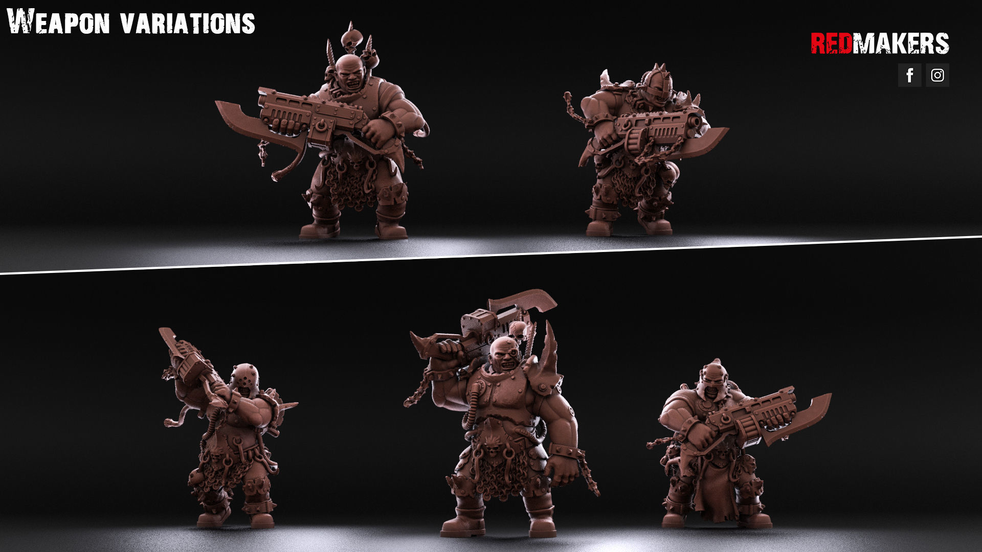 Pack of Abhuman Giants - Heretics 3D print model_8
