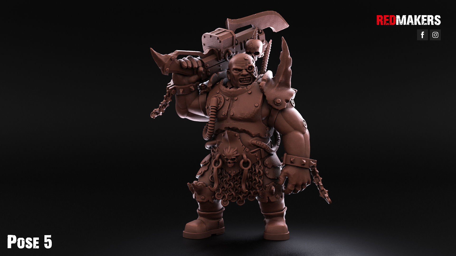 Pack of Abhuman Giants - Heretics 3D print model_47