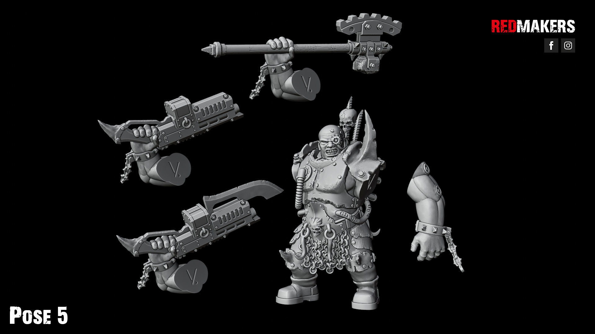 Pack of Abhuman Giants - Heretics 3D print model_64