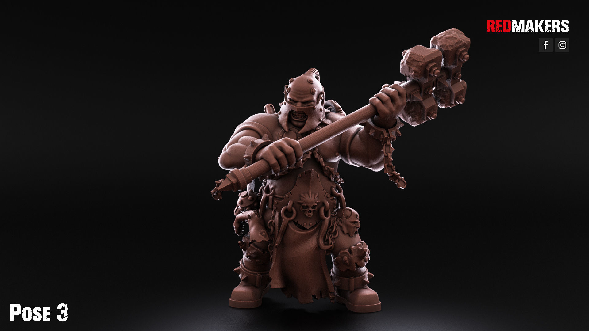 Pack of Abhuman Giants - Heretics 3D print model_34