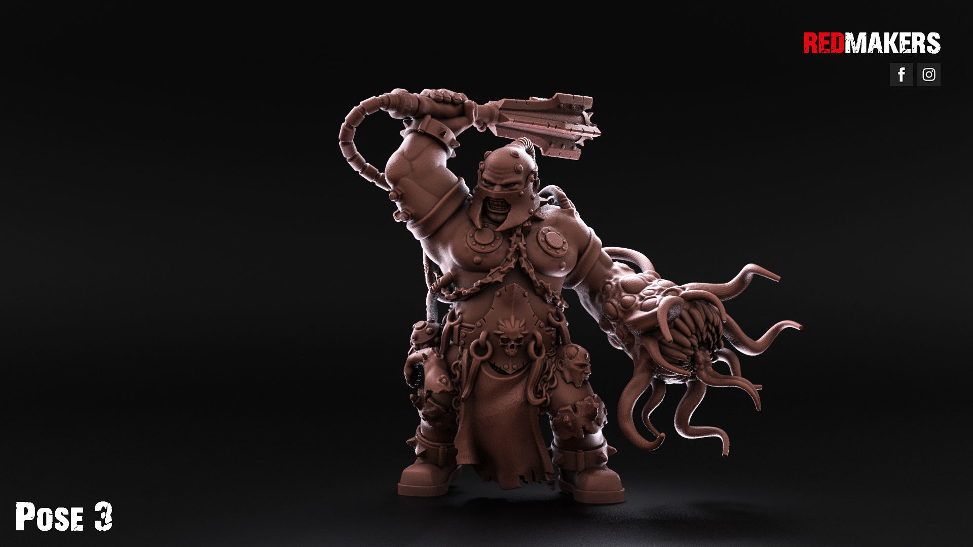 Pack of Abhuman Giants - Heretics 3D print model_32