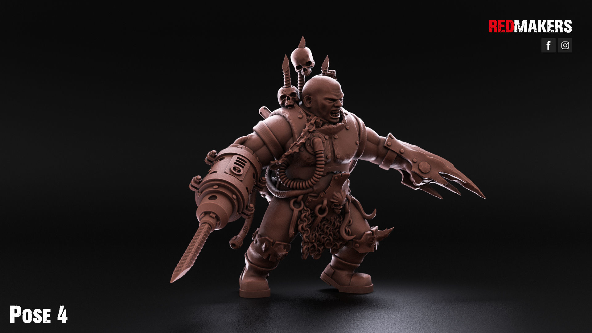 Pack of Abhuman Giants - Heretics 3D print model_38