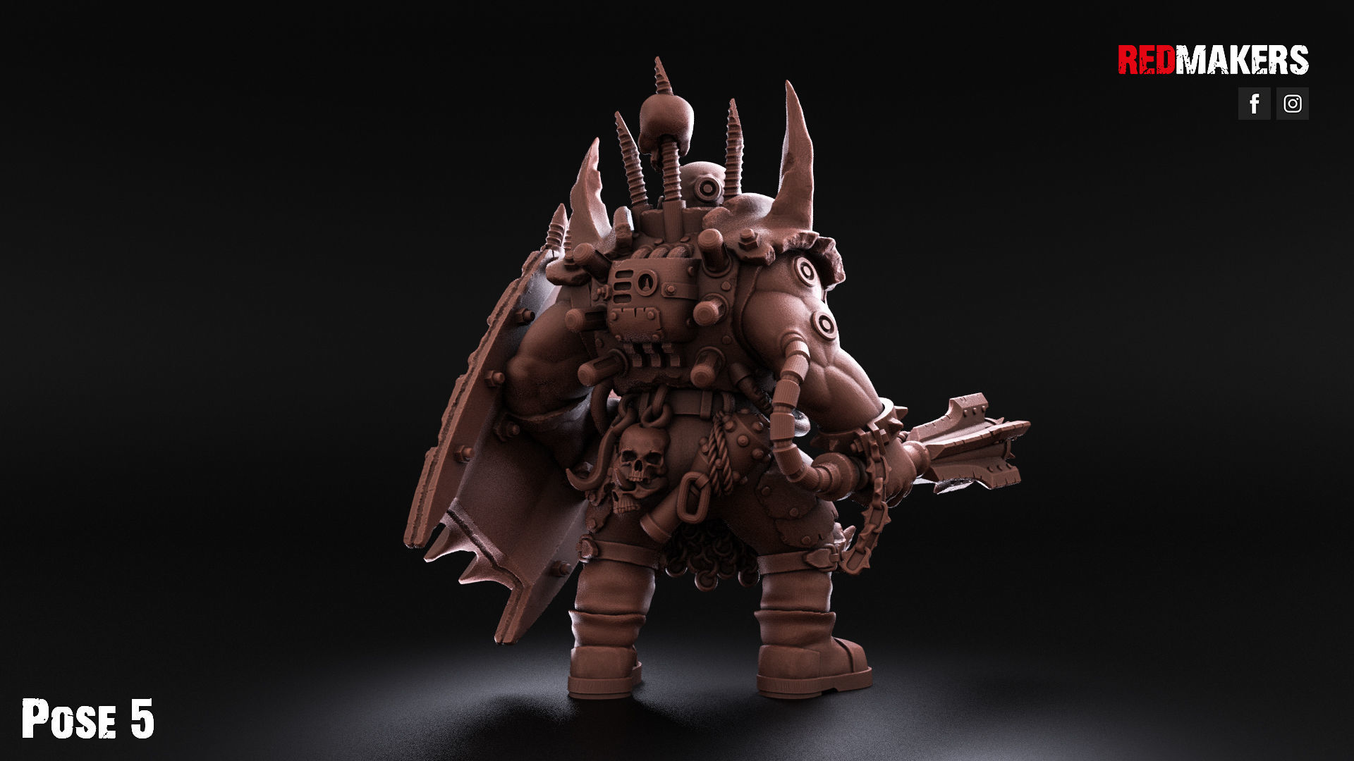 Pack of Abhuman Giants - Heretics 3D print model_43