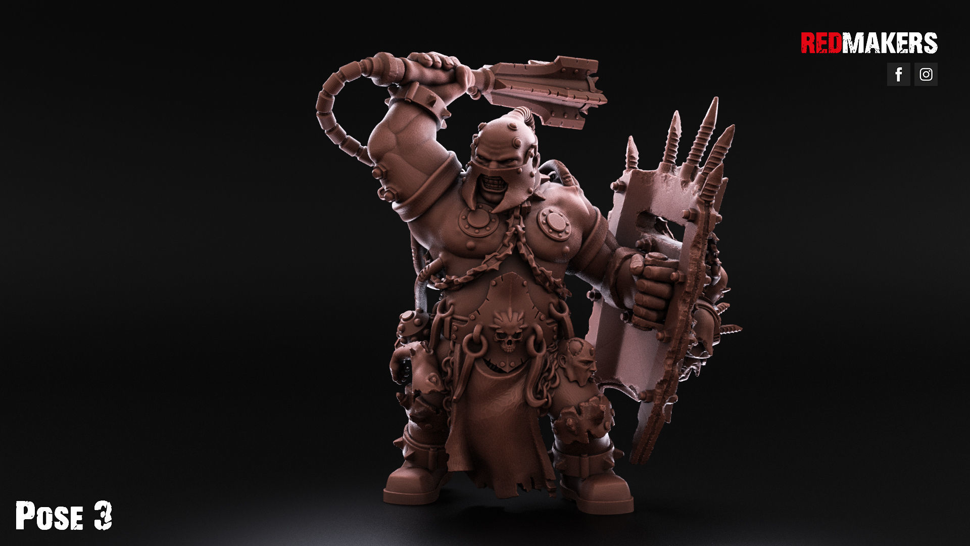 Pack of Abhuman Giants - Heretics 3D print model_28