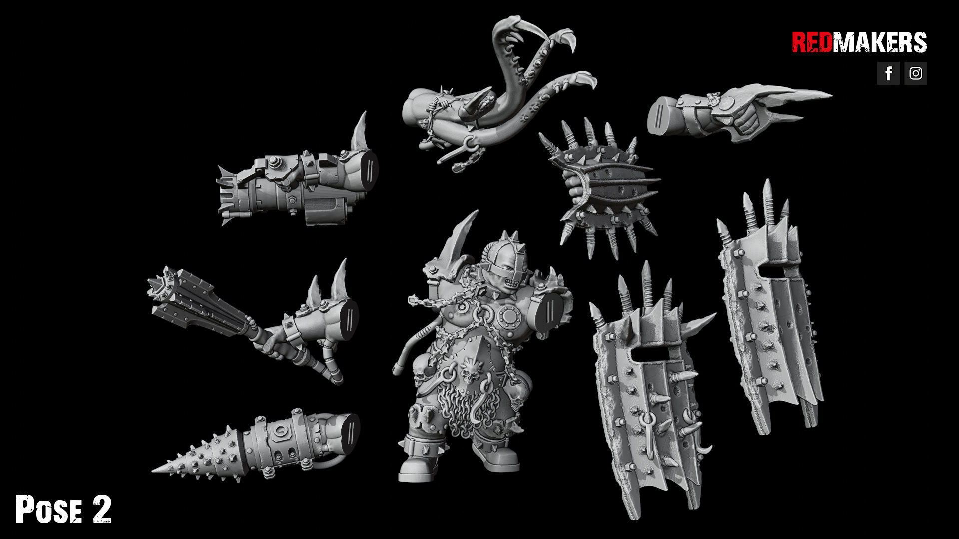 Pack of Abhuman Giants - Heretics 3D print model_54