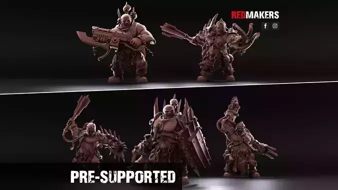 Pack of Abhuman Giants - Heretics 3D print model