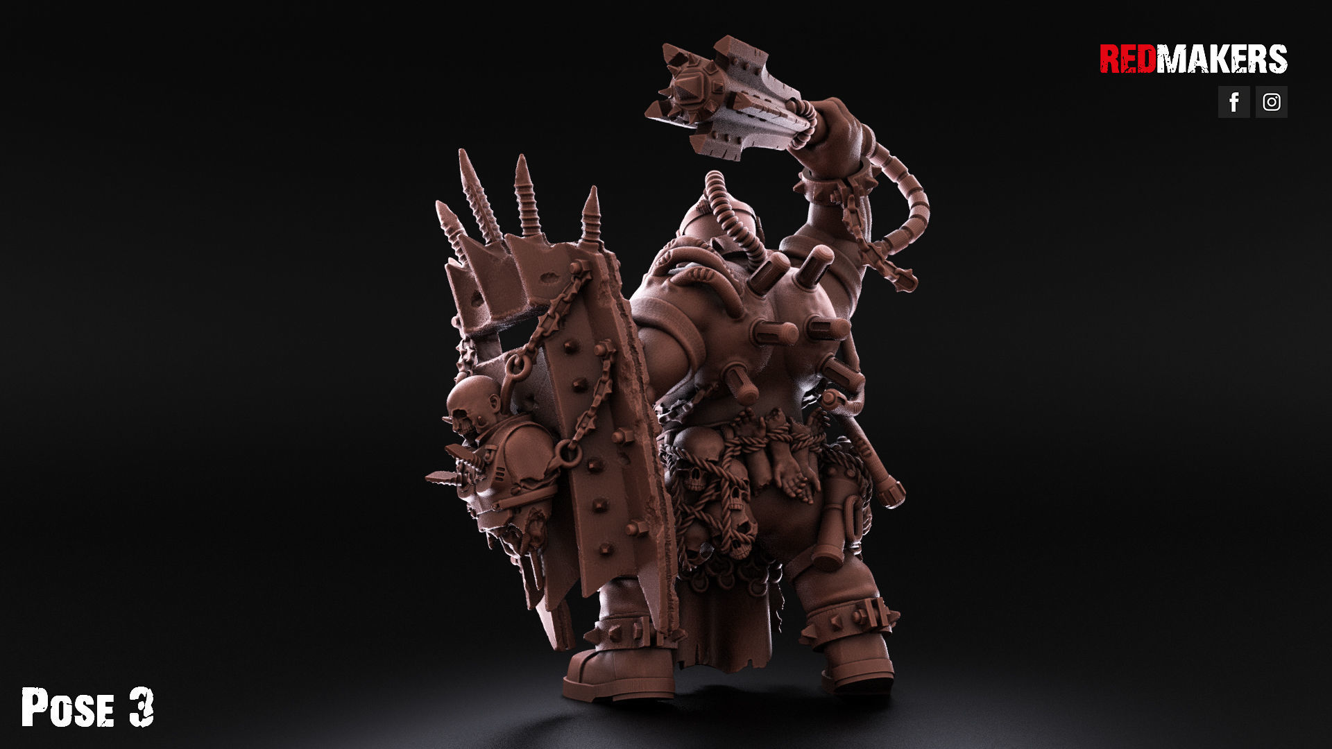 Pack of Abhuman Giants - Heretics 3D print model_29