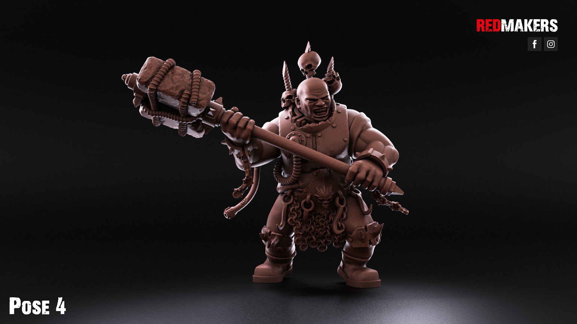 Pack of Abhuman Giants - Heretics 3D print model_41