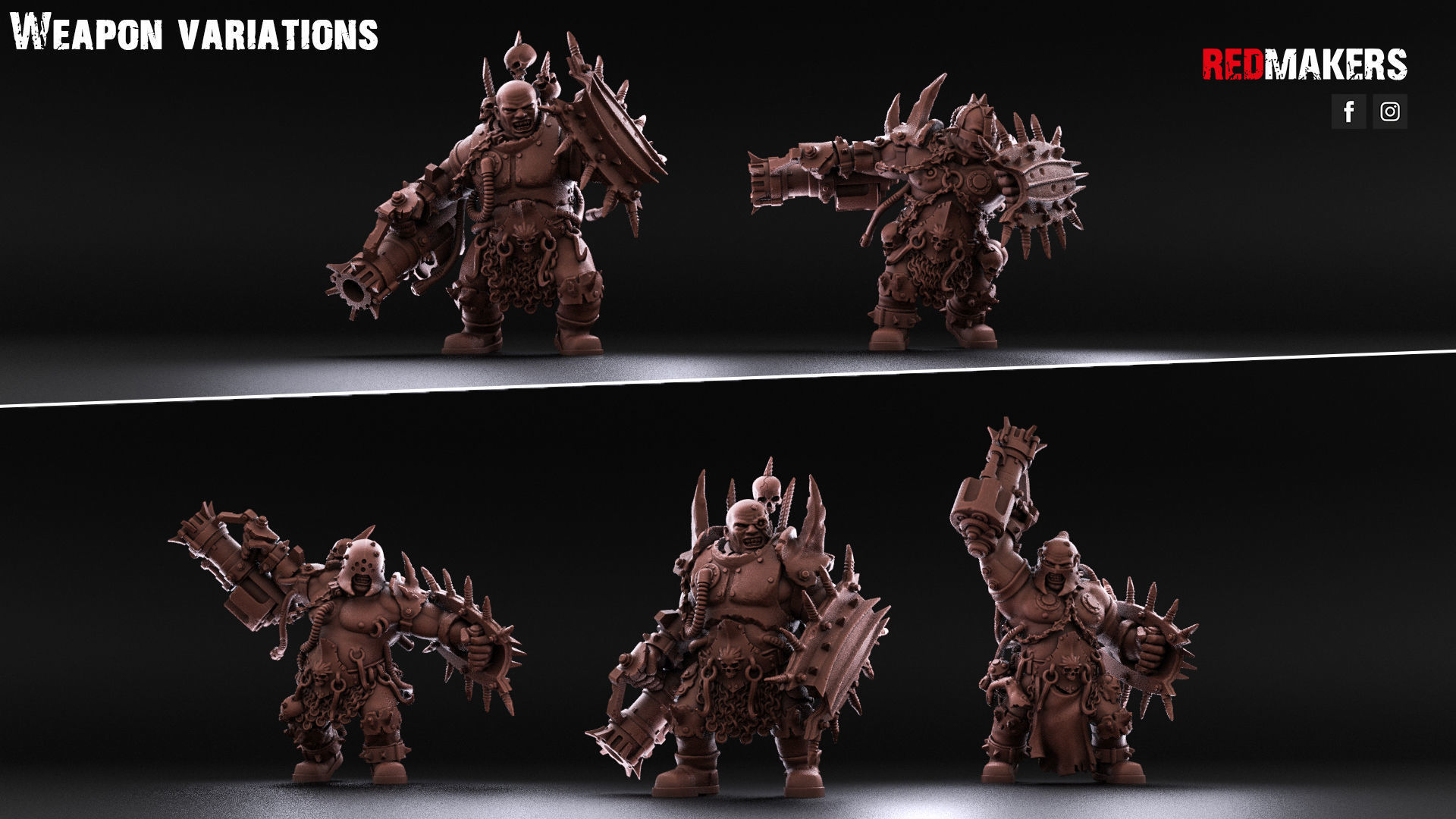 Pack of Abhuman Giants - Heretics 3D print model_7