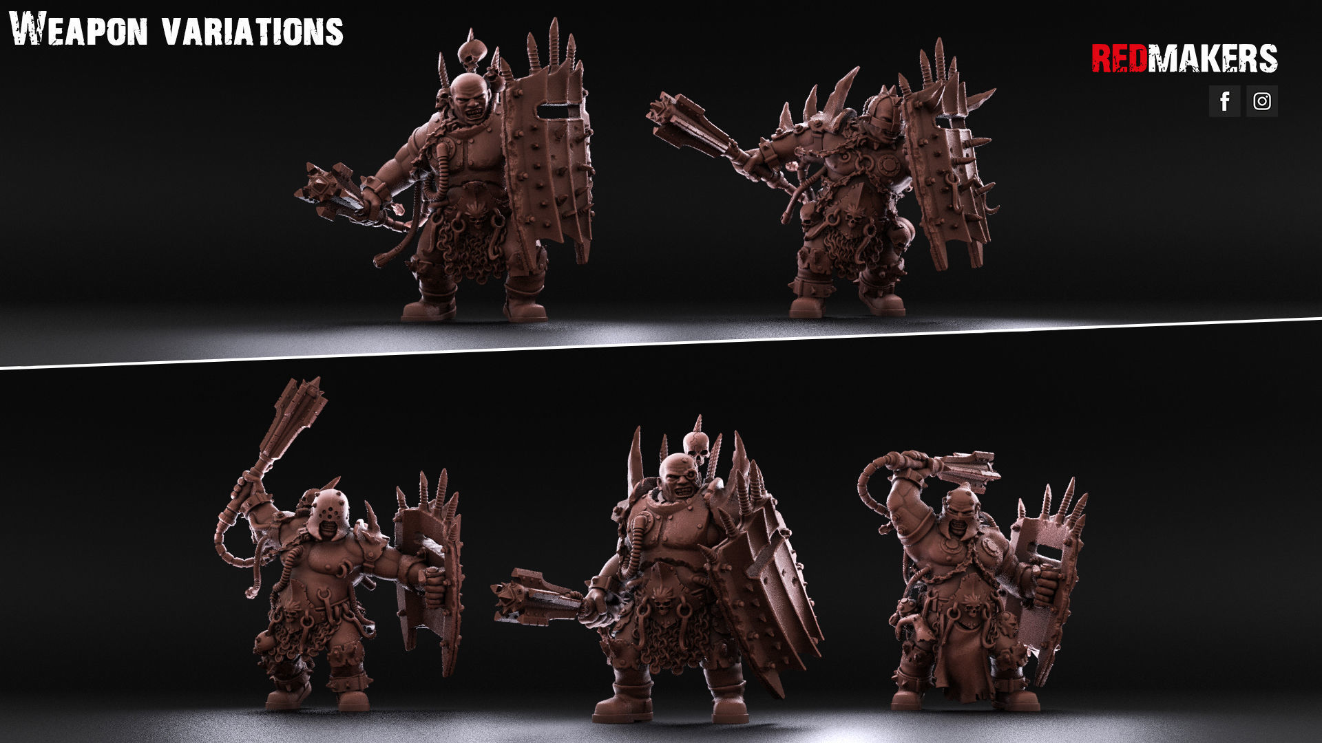 Pack of Abhuman Giants - Heretics 3D print model_6