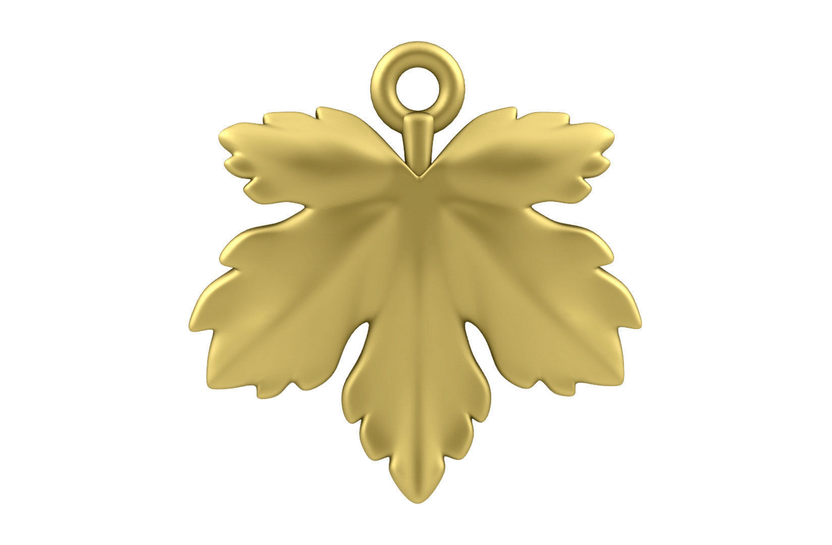 Leaf Charm Set - Maple Leaf Charm -Ring - Earrings - Bracelet 3D print model_6