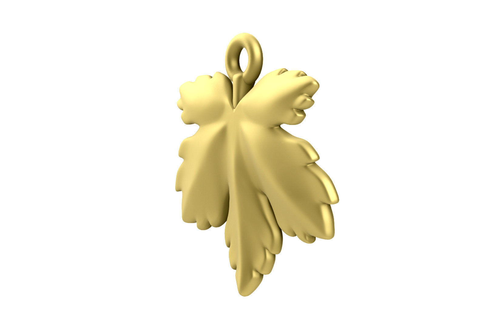 Leaf Charm Set - Maple Leaf Charm -Ring - Earrings - Bracelet 3D print model_5
