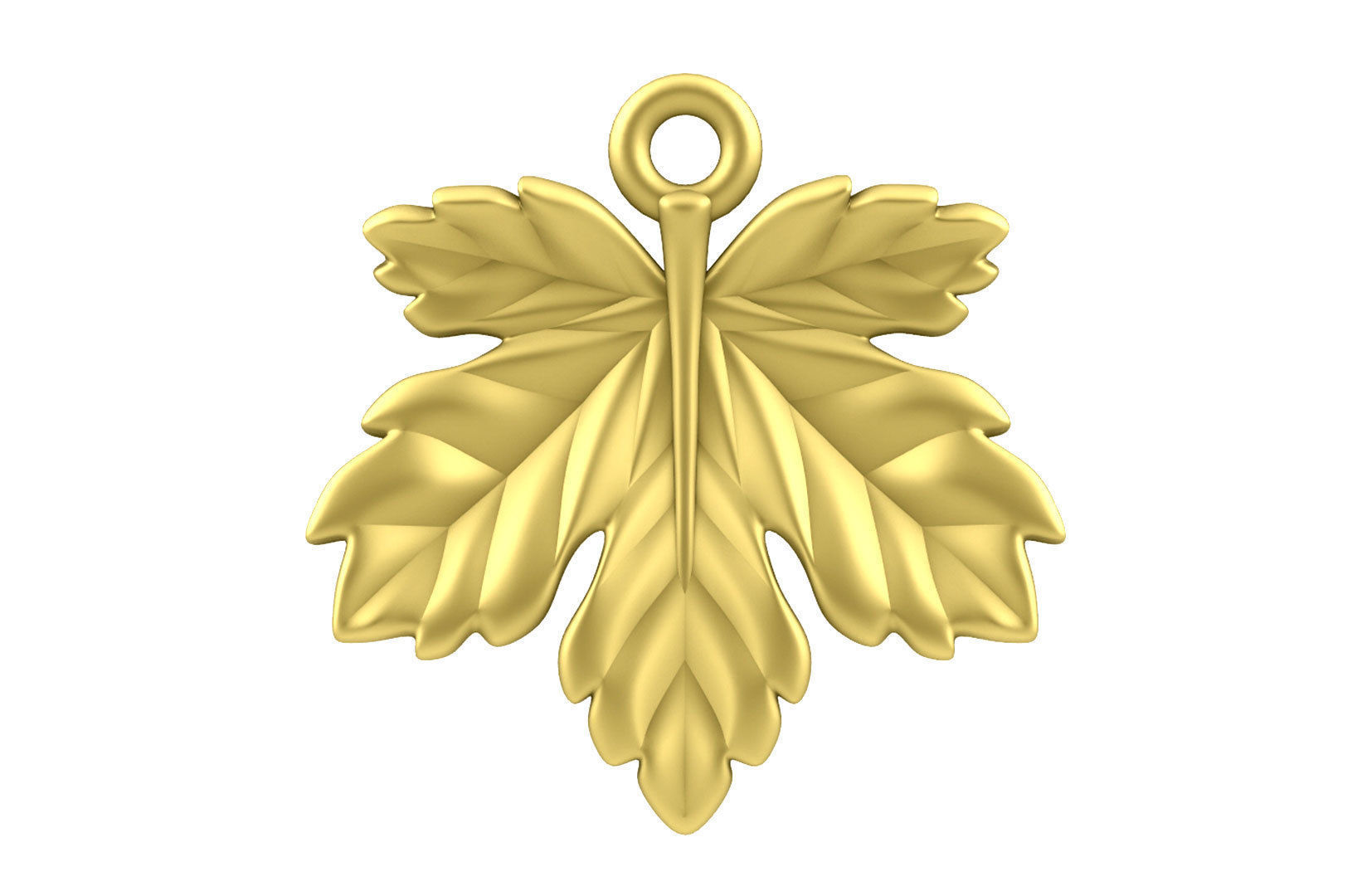 Leaf Charm Set - Maple Leaf Charm -Ring - Earrings - Bracelet 3D print model_2