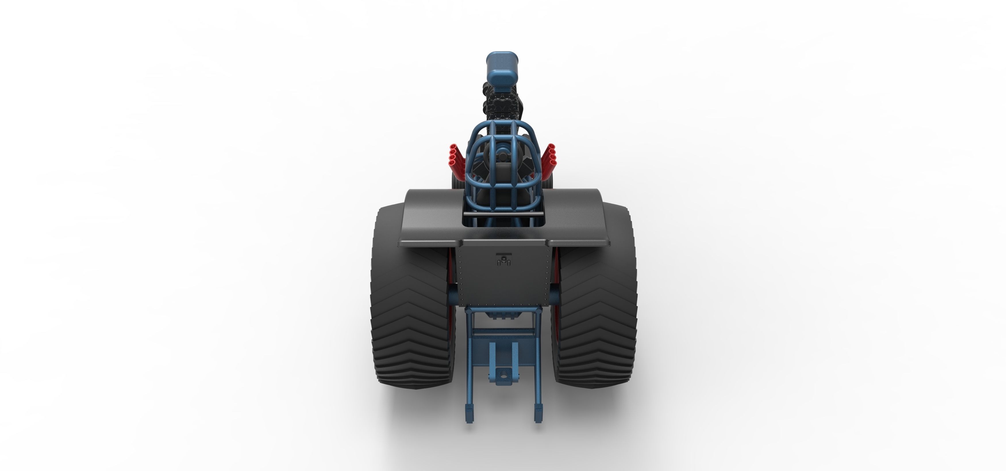 Fun short Super modified Pulling tractor Version 2 Scale 1 to 25 3D print model_13